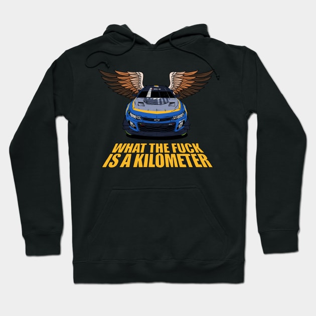 Nascar Camaro WTF is a kilometer ?! Hoodie by Camille De Bastiani